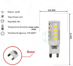 Lampadina Led 3,5W G 9