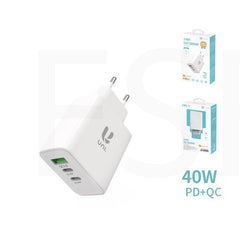 Caricatore Telefono Da Parete Carica Rapida Con 1 Usb 3.0 E 2 Usb Type C