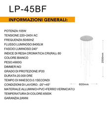 Lampadario Moderno A Sospensione Lp 45