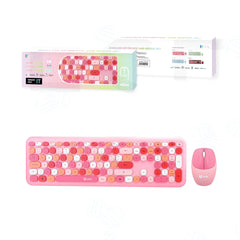 Set Tastiera e Mouse Wireless Colorate