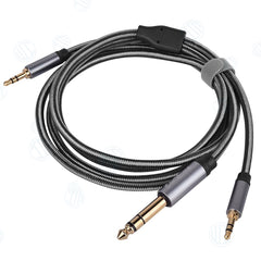Cavo Adattatore  Audio  2 Jack 3.5mm Maschio 1 Jack 6.5mm Maschio 1.5 M