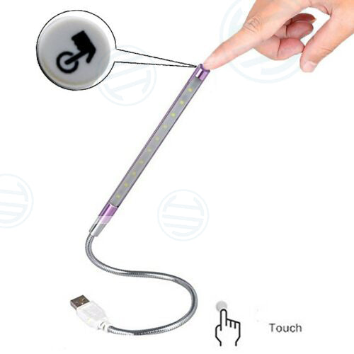 Lampada Luce a 10 Led Usb Touch
