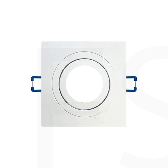 Porta Lampadina Da Incasso Orientabile Quadrata 80Mm P10-Gu10