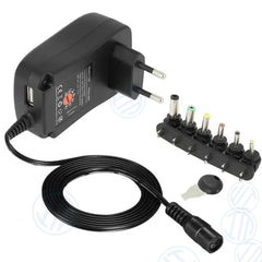 Alimentatore Universale Con 8 Adattatori 30 W