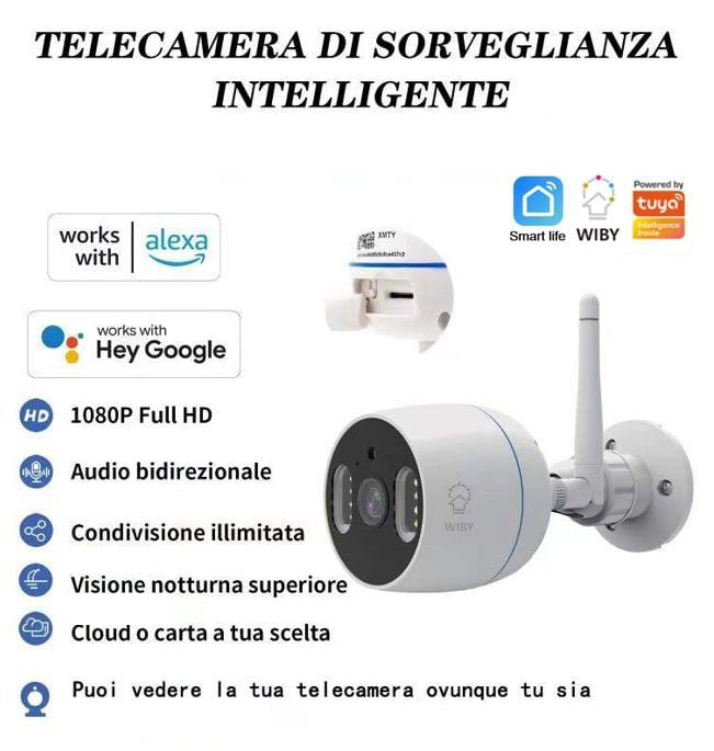 Telecamera Di Sorveglianza Smart  Intelligente WiFi