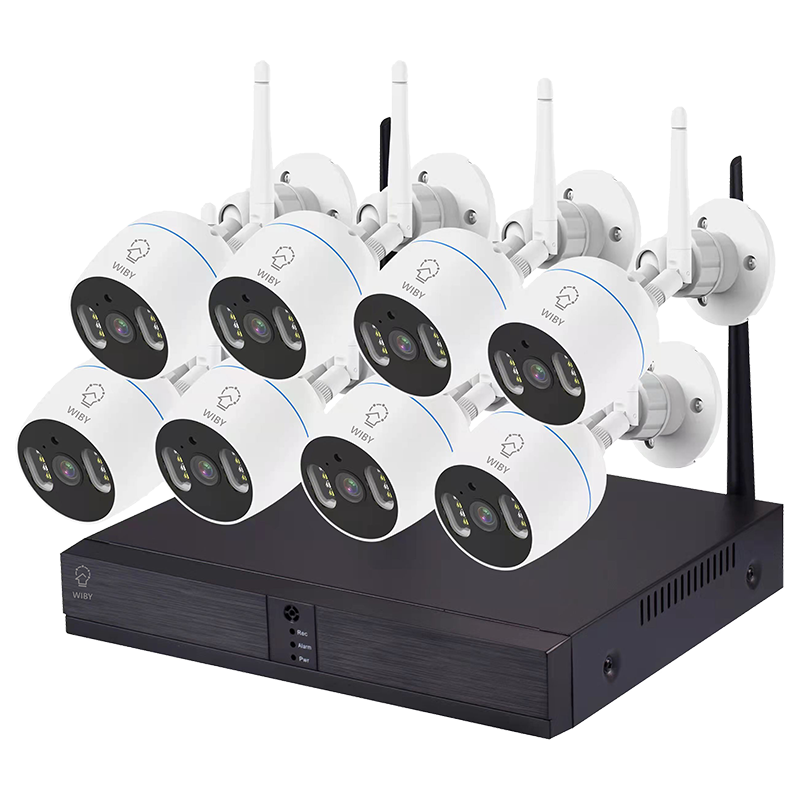 Kit Di 8 Telecamere Smart Wifi con Nvr  8+8