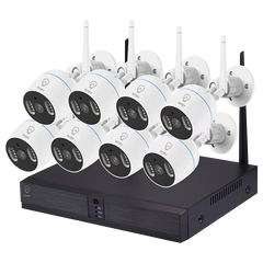 Kit Di 8 Telecamere Smart Wifi con Nvr  8+8