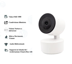 Telecamera Da Interno Smart  Intelligente WiFi