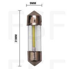 Lampada Led A Siluro Per Auto 12V 1,5W 31Mm