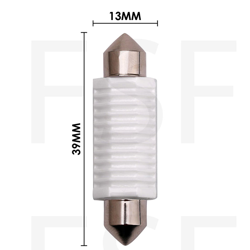 Lampada Led 12V 2W A Siluro Luce Bianca 39Mm