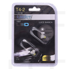 Lampada Led T4-2 Da Cruscotto 12V 1W Luce