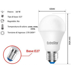 Lampadina Led 10W E27 A60