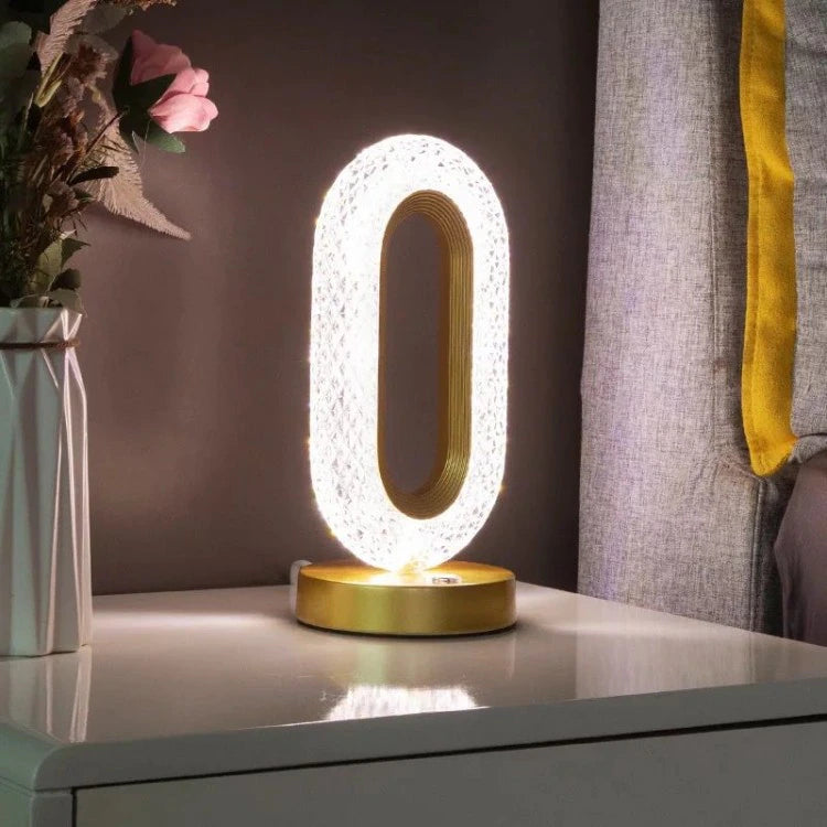 Lampada da tavolo ovale Aorlis ricaricabile
