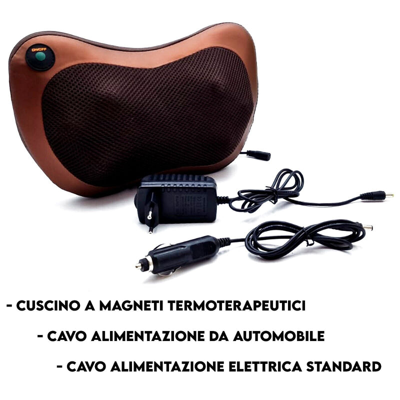 Cuscino Massaggiante Casa Auto Cervicale Collo Massaggiatore Massaggio Shiatsu
