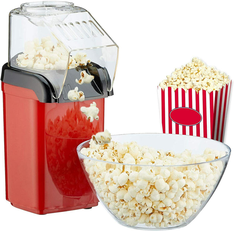 Macchina Per Pop Corn Elettrica 1400w Popcorn Senza Olio Feste Ad Aria Calda