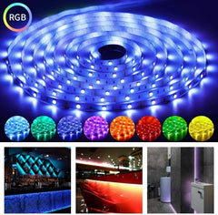 Striscia led RGB 5 metri 12 14W telecomando trasformatore strip ip65 kit