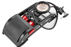 Gonfiatore Pompa A Pedale Manometro A 2 Cilindri Bici Auto Moto 10 Bar 160 Psi