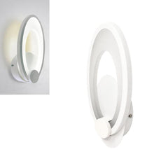 Applique In Vetro Ovale Led Luce Bianca Naturale Calda 9 W Lampada Da Parete Interno