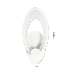 Applique In Vetro Ovale Led Luce Bianca Naturale Calda 9 W Lampada Da Parete Interno