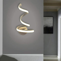 Applique Lampada Da Parete A Spirale Per Interno Led Luce Calda Fredda Naturale