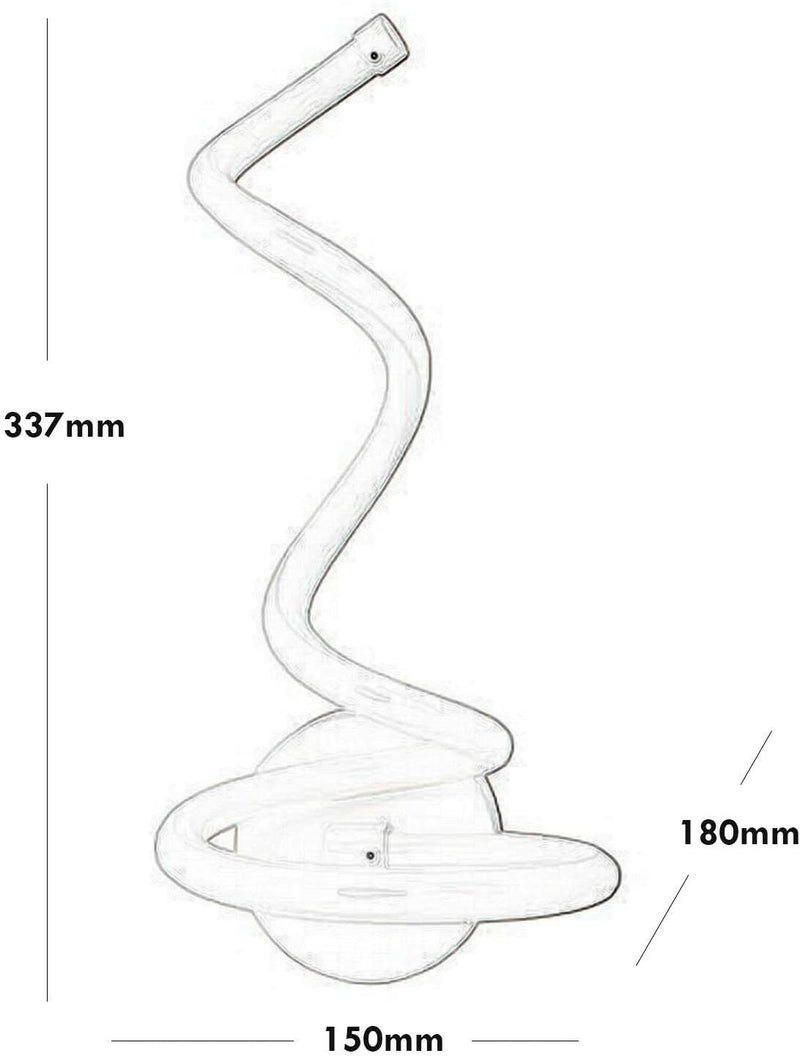 Applique Lampada Da Parete A Spirale Per Interno Led Luce Calda Fredda Naturale