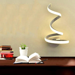 Applique Lampada Da Parete A Spirale Per Interno Led Luce Calda Fredda Naturale