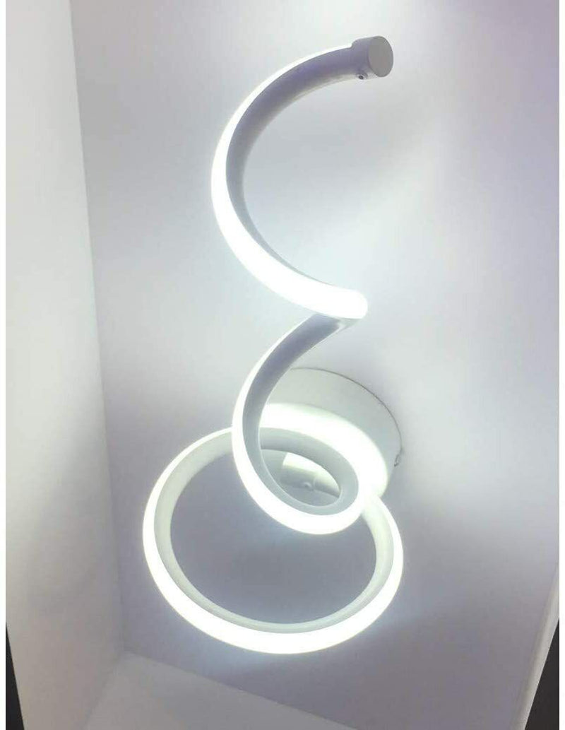 Applique Lampada Da Parete A Spirale Per Interno Led Luce Calda Fredda Naturale
