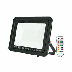 Faro Led Rgb Proiettore A Led Multicolore 30W Esterno Ip65 Con Telecomando - INmille