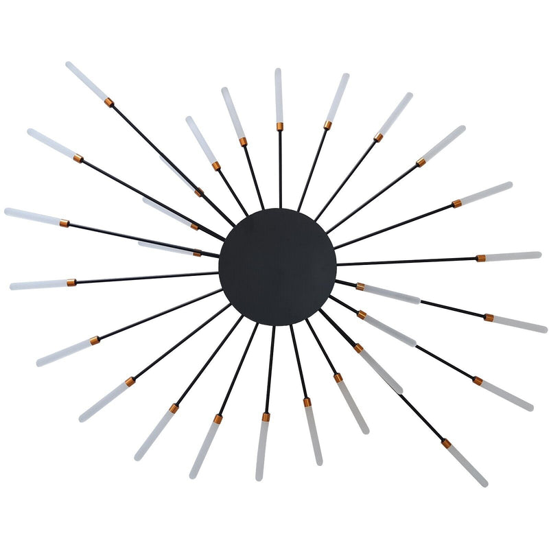 Lampadario A Sospensione Soffitto Plafoniera Led Moderno Nero Soggiorno Cucina