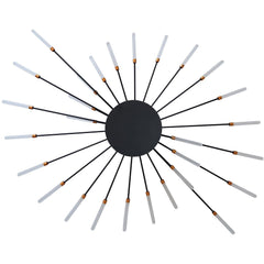 Lampadario A Sospensione Soffitto Plafoniera Led Moderno Nero Soggiorno Cucina