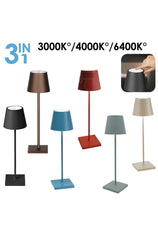 Lampada Da Tavolo Touch Led Moderna Ricaricabile Bar Hotel Ristorante Scrivania