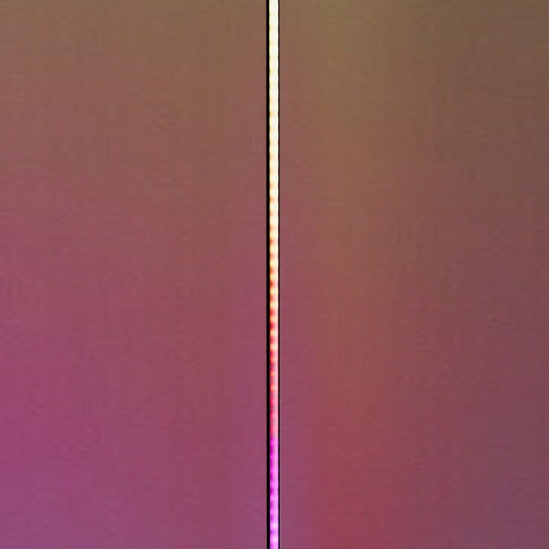 Lampada da terra a stelo LED design minimal moderno telecomando RGB barra 148CM