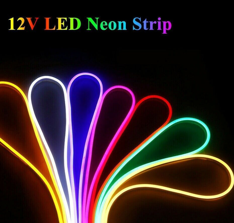 Striscia Strip Led Neon Flex Modellabile 5 Metri Dc12v Impermeabile Es
