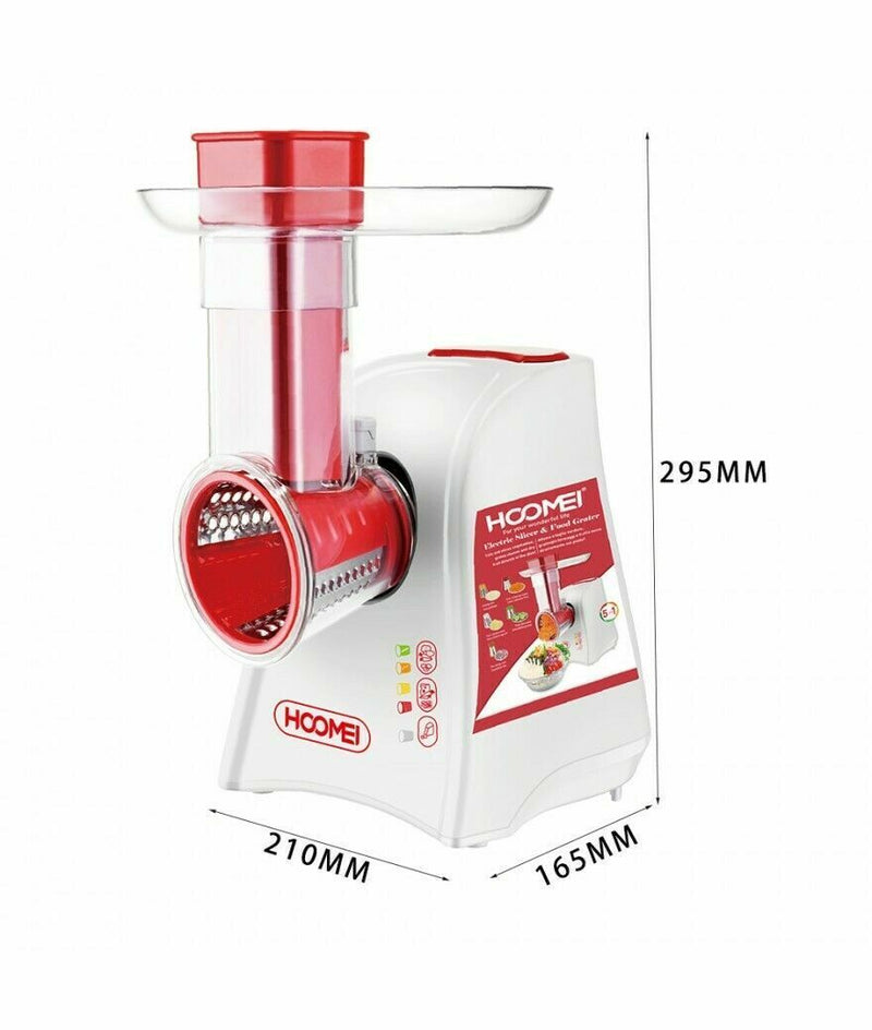Grattugia Multifunzione Elettrica Affettaverdure Tagliaverdure Coni Acciaio Inox