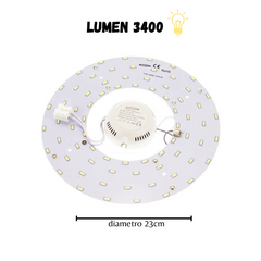 Circolina Led Magnetica Modulo Ricambio Neon Corona Per Plafoniere 16 22 32 54 W