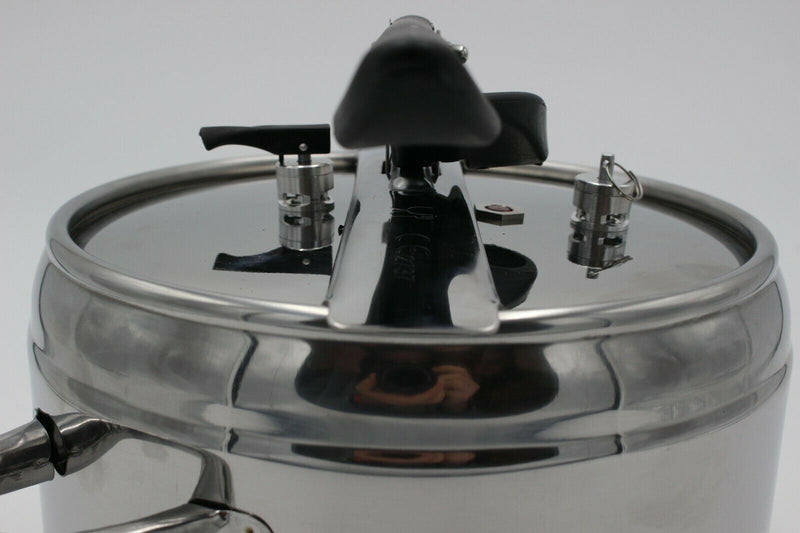 Pentola A Pressione Inox 5/7 Litri Induzione Cottura A Pressione Acciaio Inox