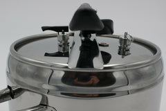 Pentola A Pressione Inox 5/7 Litri Induzione Cottura A Pressione Acciaio Inox