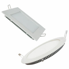 Pannello Led Faretto Da Incasso Da 3w 6w 12w 18w 24w Quadrato Tondo Ultra Slim