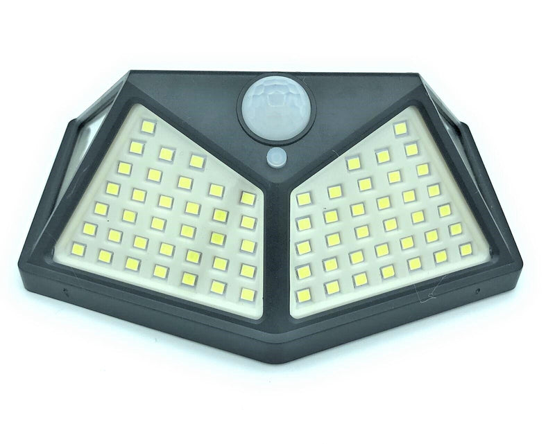 Faro Esterno Crepuscolare Ad Energia Solare 100 Led Con Sensore Di Movimento