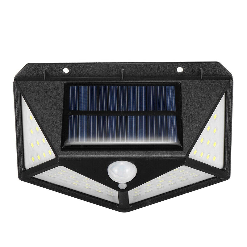 Faro Esterno Crepuscolare Ad Energia Solare 100 Led Con Sensore Di Movimento