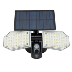 Lampada Solare LED da parete con pannello con sensore di movimento Luce Fredda