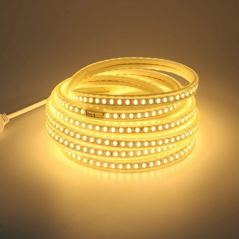 Striscia Led 1metro 2m 3m 220v Smd 5730120led/Mt Bobina 3000k 4000k 6500k Ip65